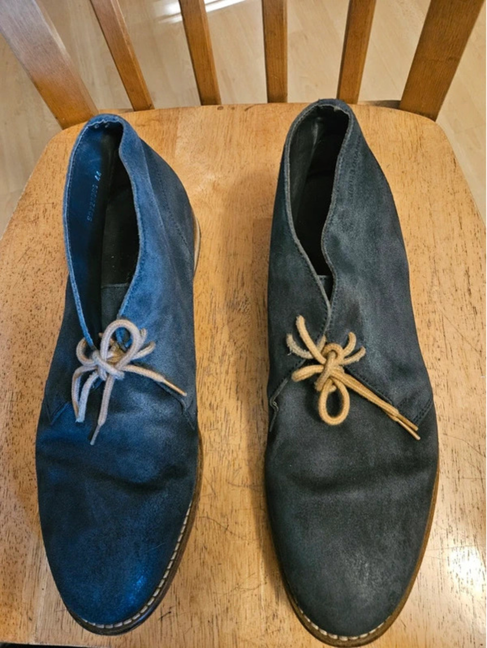 Hugo Boss Orange Men's US 11 EU 44 Navy Suede Chukka Desert Boots Lace Up
